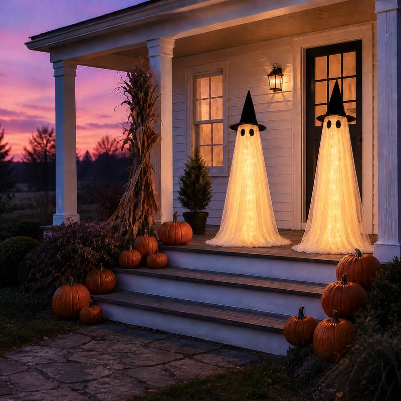 Halloween Spooky Ghost Decor Set