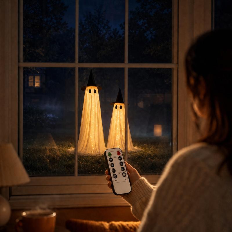 Halloween Spooky Ghost Decor Set