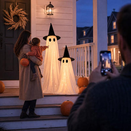 Halloween Spooky Ghost Decor Set